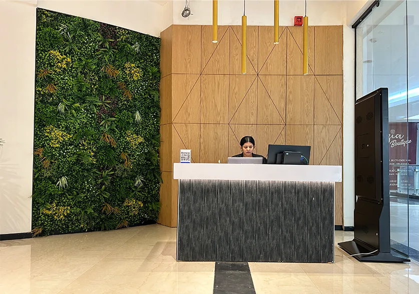 reception of mg road